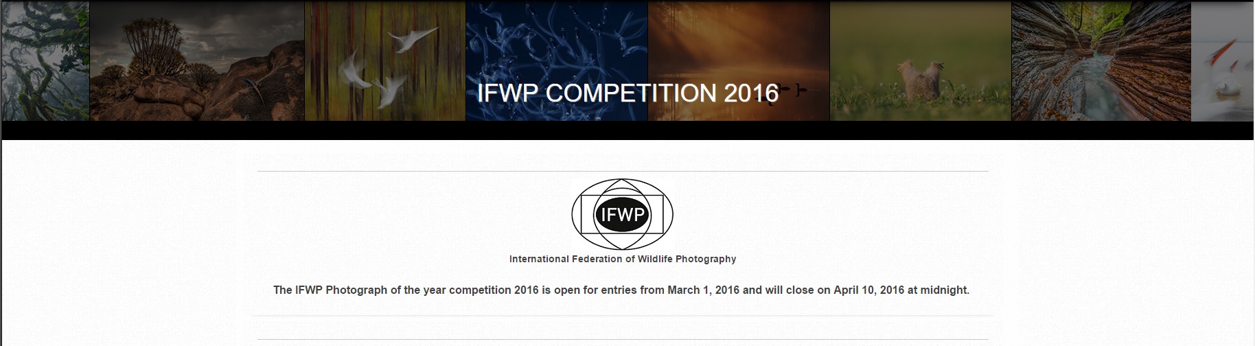 Propozície súťaže IFWP  Foto roka 2016